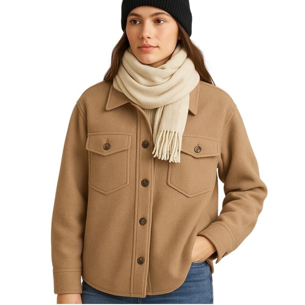 BP Women's Small Shacket Tab Button Down Shirt